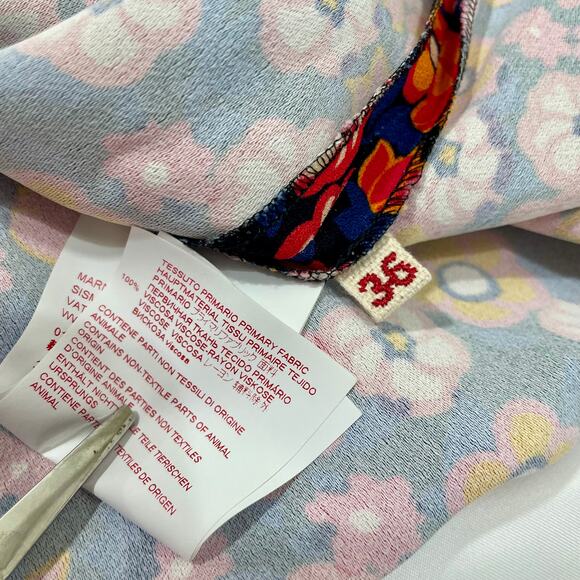 MARNI Pop Garden-Print Crepe Flared-Leg Trousers Size 36 / Small - Picture 7 of 11